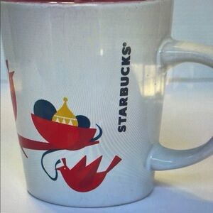 Starbucks Red and White Ceramic Mug